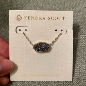 Kendra Scott Elisa Gold Pendant Necklace in Multi Drusy